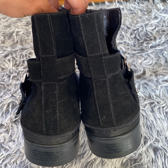 Cesare Paciotti Suede Black Boots Size 6.5 - Picture 11 of 17